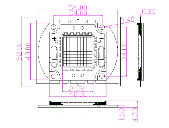 30W COB LED Bridgelux Epistar 30W LED Chip for LED Lights