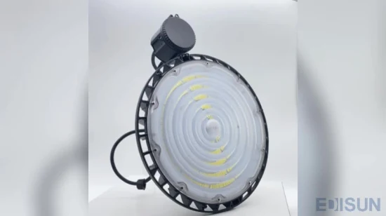 IP65 85-265V 200W 5000K LED Highbay UFO Light con sensor de microondas Distancia de detección 8-10m